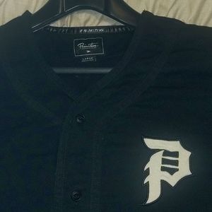 Men's Primitive Black Button-up Jersey--size Large